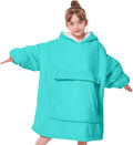 Yescool Wearable Blanket Hoodie for Kids - Cozy Sherpa Flannel
