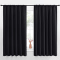Blackout Curtain Panels 70 in x 63 in - Solid Thermal Insulated Drapes