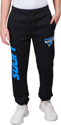 Ultra Game Boys' NFL Black Snow Fleece Jogger Sweatpants (Style H9LV)