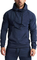 GYMELITE Men's Athletic 1/4 Zip Hoodie - Workout Ready!