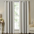 Turquoize Cream Beige Blackout Curtains Thermal Insulated Room