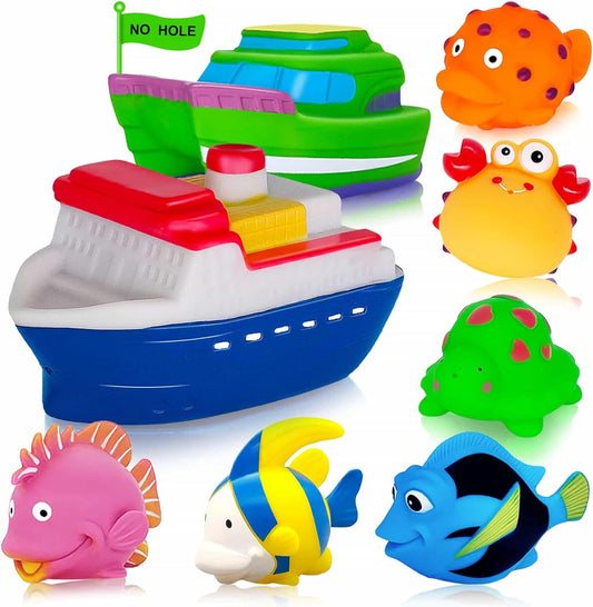 1-3 Yr Old Mold-Free Bath Toys - Toddler Water Fun!