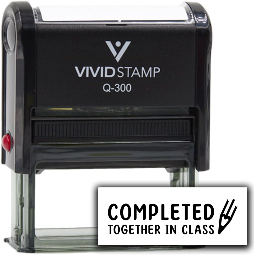Vivid Stamp Completed Together in Class Stamps for Grading