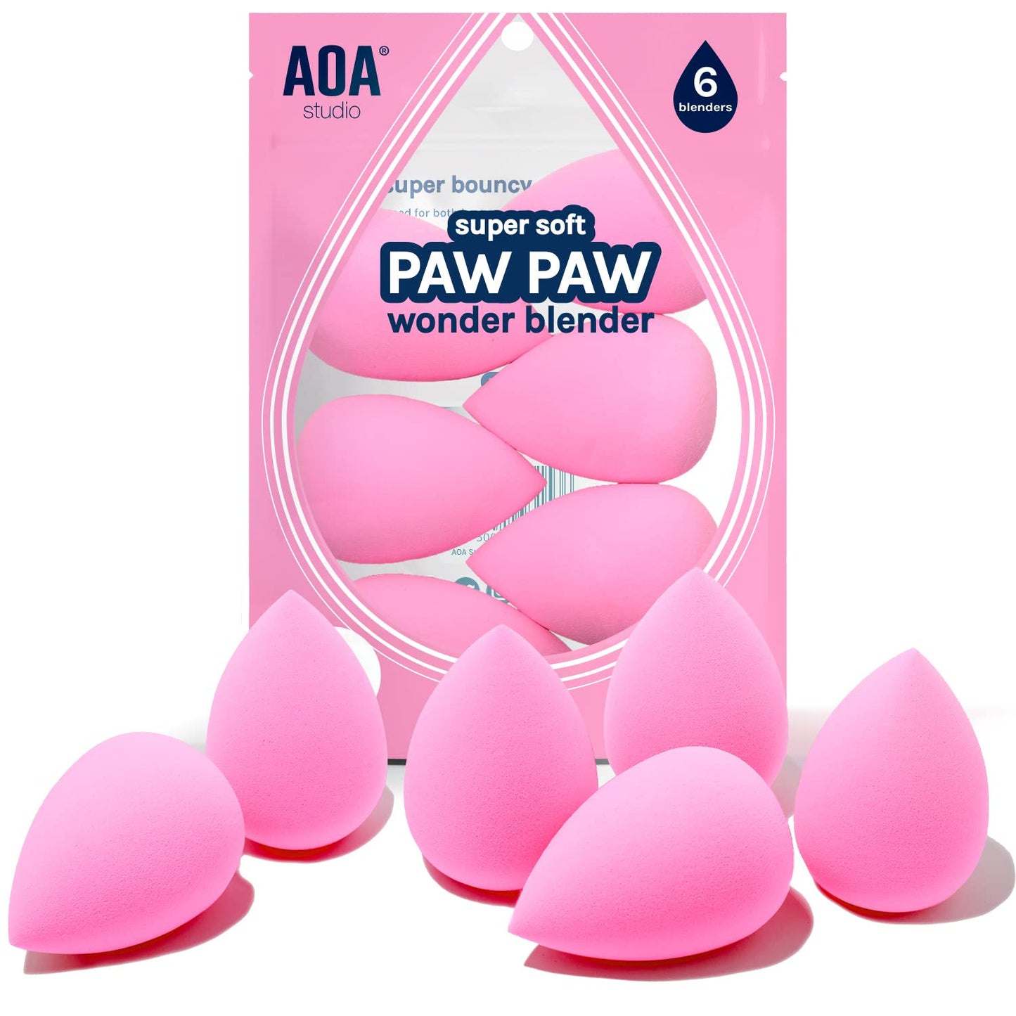AOA Studio 6-Piece Latex-Free Wonder Blender Set
