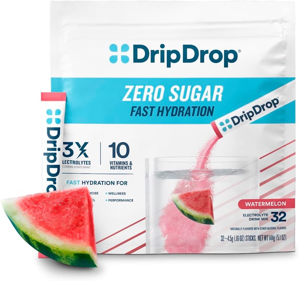DripDrop Sugar Free Hydration Packets - Zero Watermelon Flavor