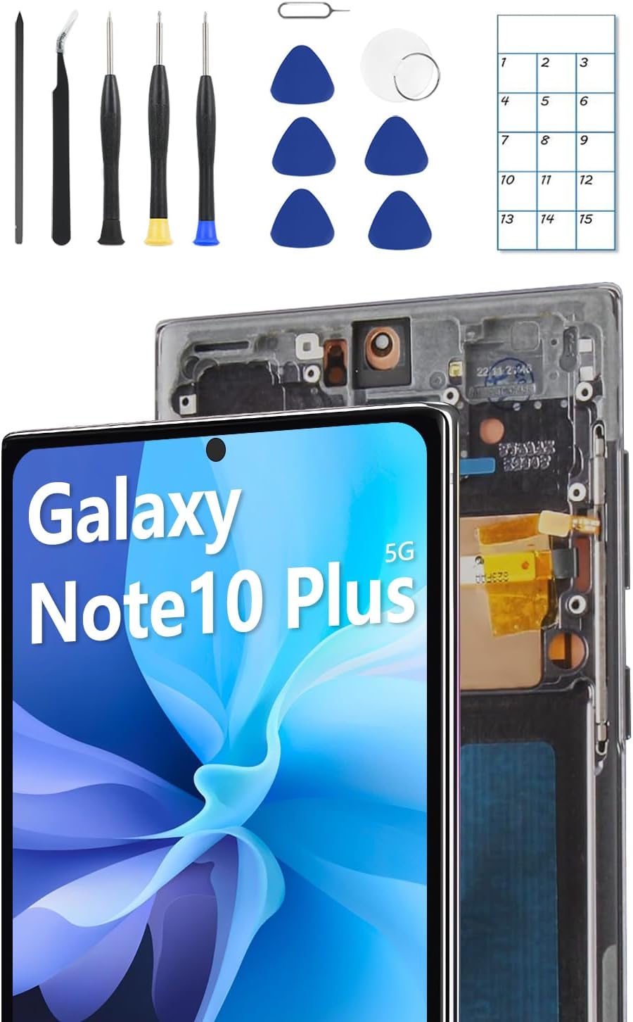OLED Screen Replacement for Samsung Note 10 Plus with Tools