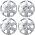 BDK HK993 Silver 15ft Hubcaps Wheel Covers for Toyota Corolla - 4 Pack