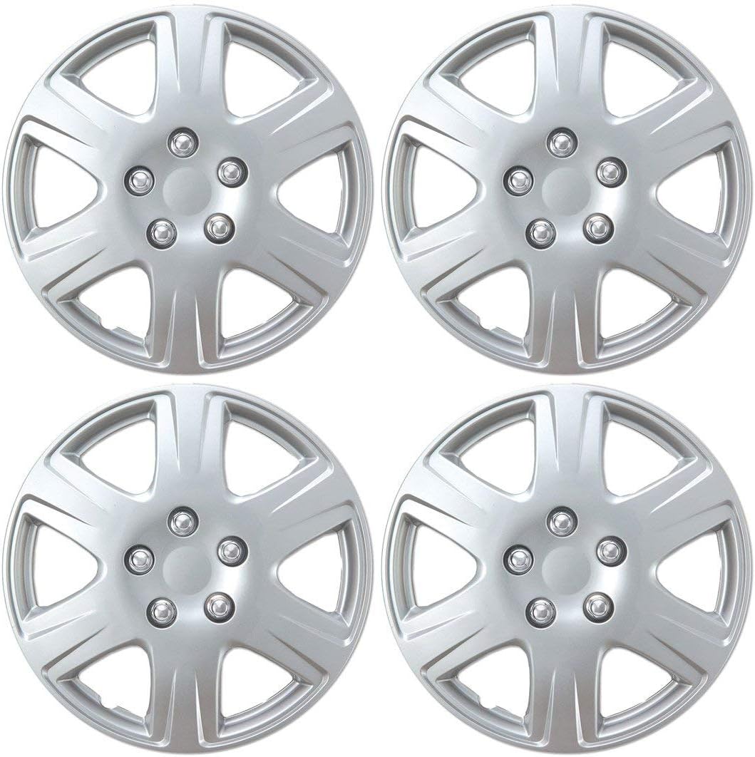 BDK HK993 Silver 15 Hubcaps Wheel Covers for Toyota Corolla