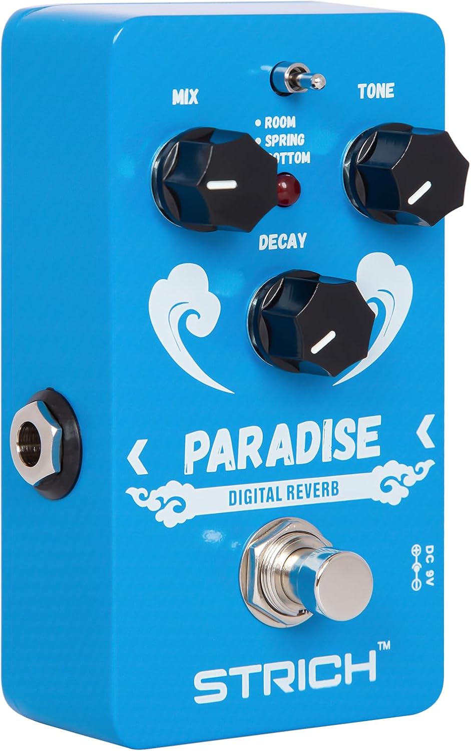 STRICH Digital Reverb Guitar Pedal with 3 Modes for Versatile Sound
