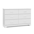 Storkcraft Brookside 6-Drawer Dresser (White) - Versatile Nursery