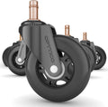 3 Soft Caster Wheels | Protect Floors | IKEA Chairs | Set of 5