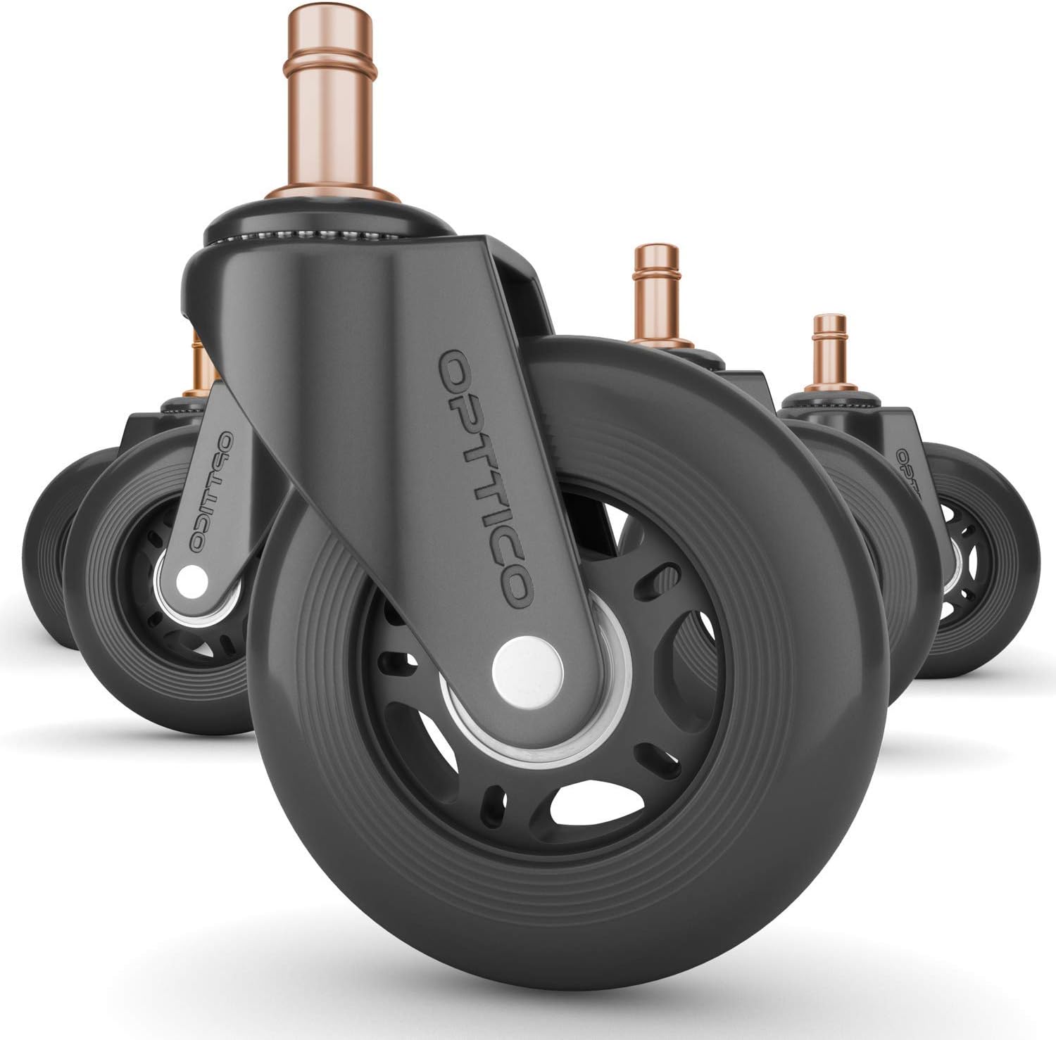 3 Soft Caster Wheels | Protect Floors | IKEA Chairs | Set of 5
