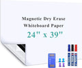 Magnetic Dry Erase Whiteboard Sticker 24 in x 39 in - Peel & Stick