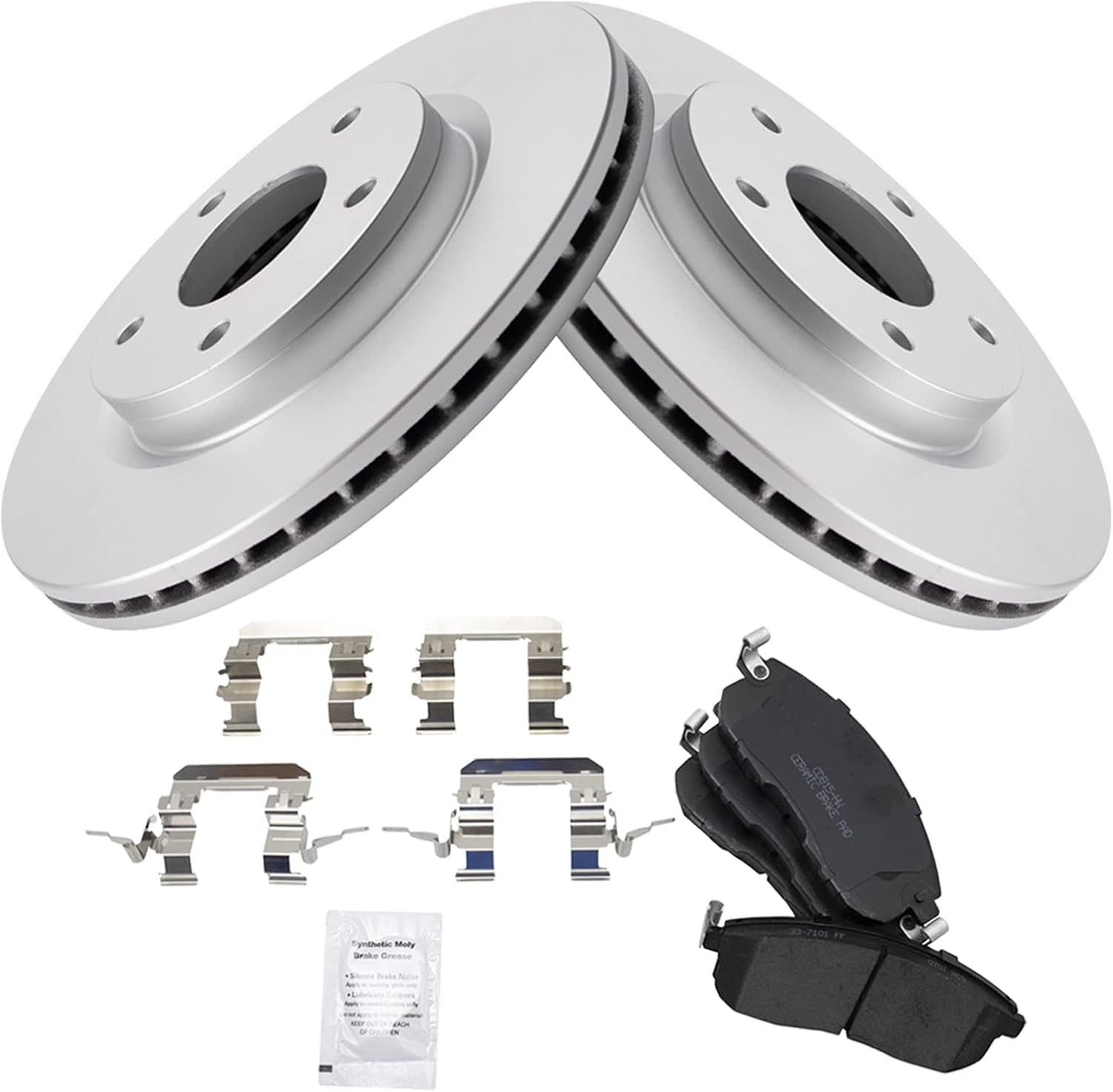 Premium Ceramic Brake Pad & Coated Rotor Kit for Nissan Sentra