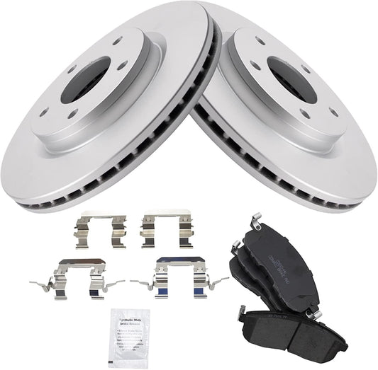 Premium Ceramic Brake Pad & Coated Rotor Kit for Nissan Sentra