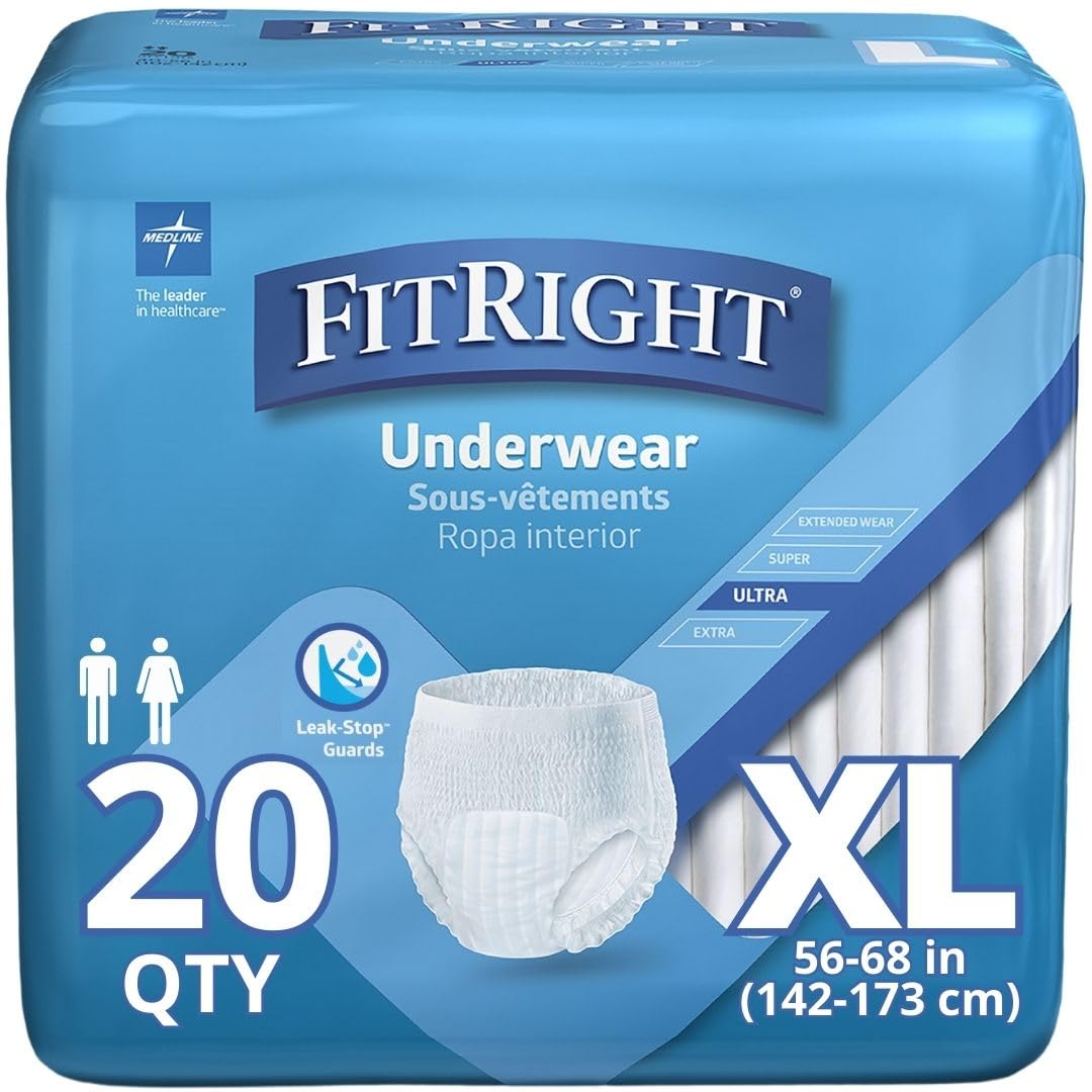 Medline FitRight Ultra XL Incontinence Underwear - Heavy Absorbency