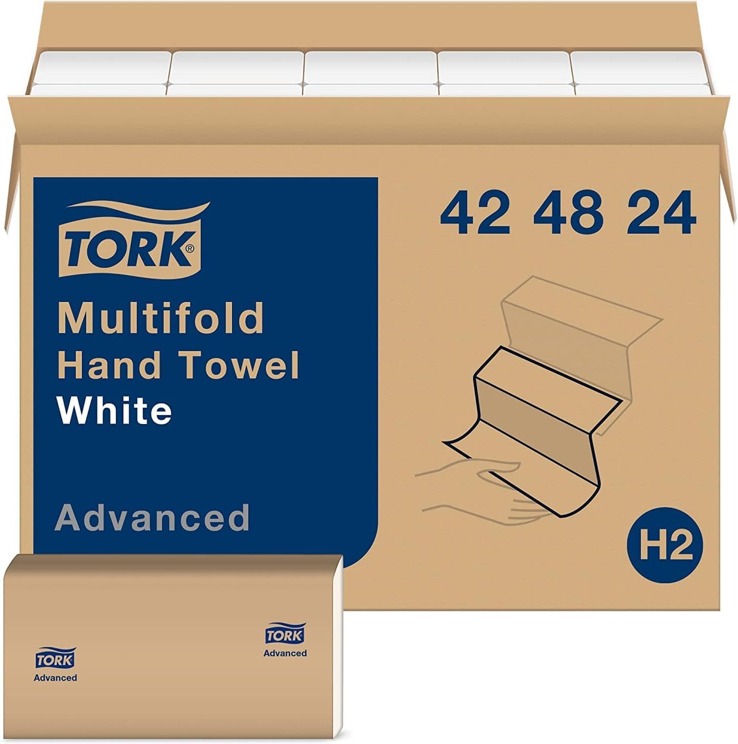 Tork Multifold Hand Towels - 250 Towels per Pack, 16 Packs