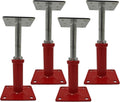 4 Pack House Floor Jack Hand Jacks 5 to 8.5in Adjustable - Heavy Duty