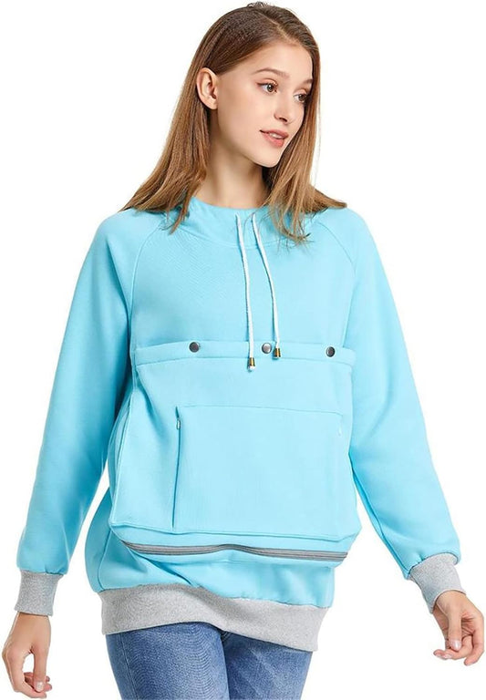 LINYUCHEN Cat Dog Carrier Hoodies for Cozy Pet Travel