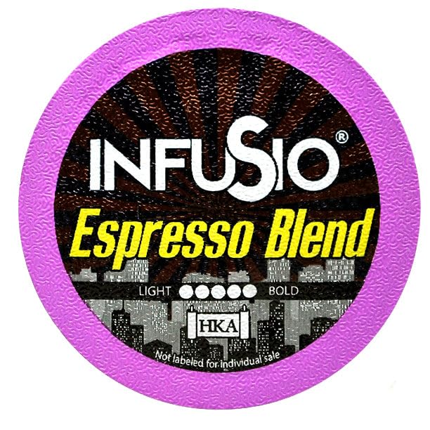 InfuSio Coffee Pods 96 Count Espresso Blend Dark Roast Flavor