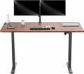 60 x 30 in Electric Stand Up Desk Dark Walnut Top - Smooth Lift