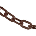 Mr. Chain Heavy-Duty Plastic Barrier Chain, Brown - Durable 100-ft