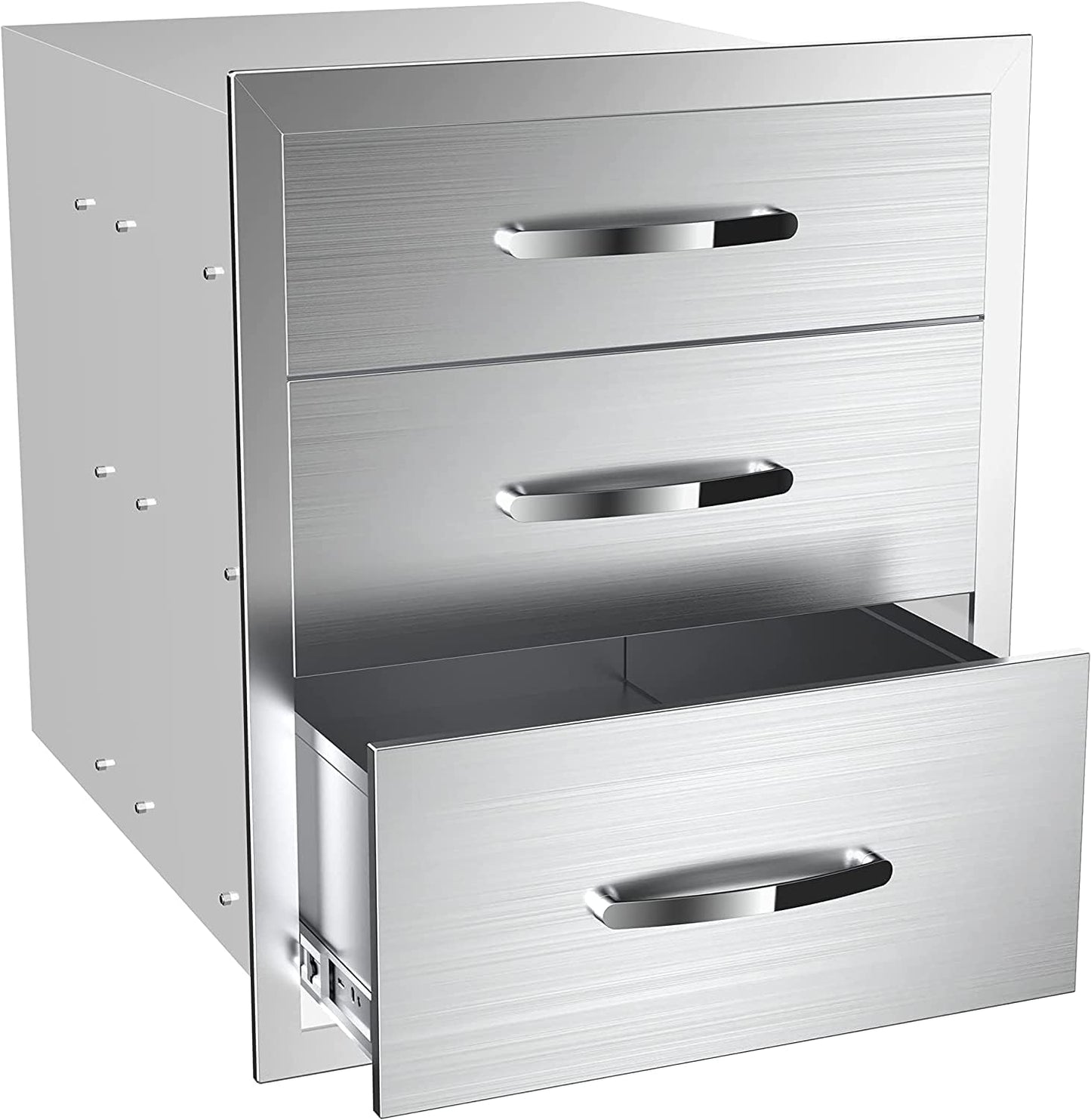 Outdoor Kitchen Drawers for BBQ Island - Durable Stainless Steel
