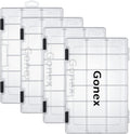 Gonex Fishing Tackle Boxes 3600 3700 Tackle Trays - Adjustable Clear
