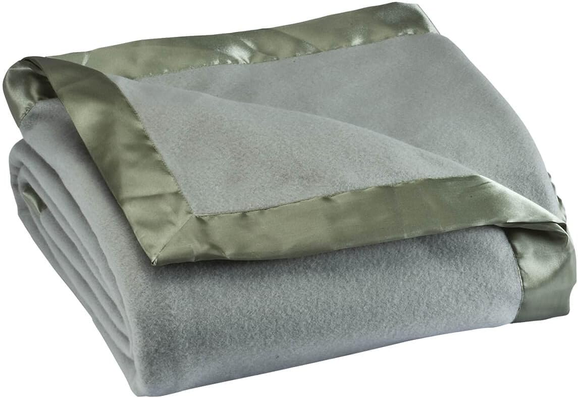 Cozy OakRidge Satin Fleece Blanket for All Seasons and Occasions