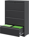 4 Drawer Metal Office Filing Cabinet Lateral File Cabinet - Secure
