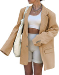 Women Casual Elegant Long Sleeve Oversized Lapel Blazer - Tailored