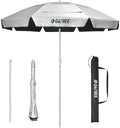 G4Free Heavy Duty Beach Umbrella UPF 50+ Sun Shelter - Portable 6.5 ft