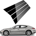 ACLONG Pillar Posts Door Window Trim Glossy Black for Porsche Panamera