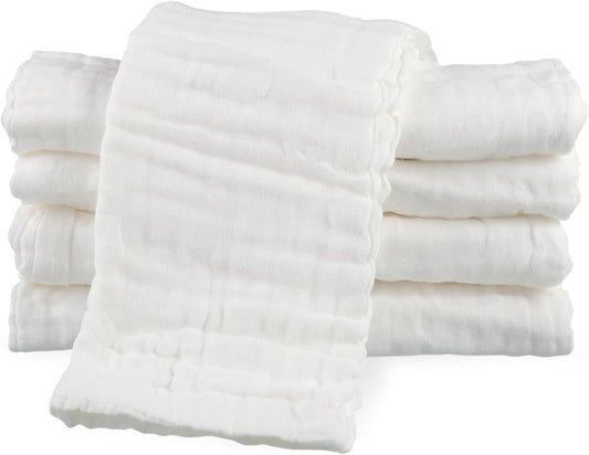 Ultra Soft Muslin Baby Burp Cloths Set