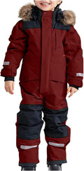 Snow Suit for Kids One Piece Snowsuit Waterproof Windproof Winter