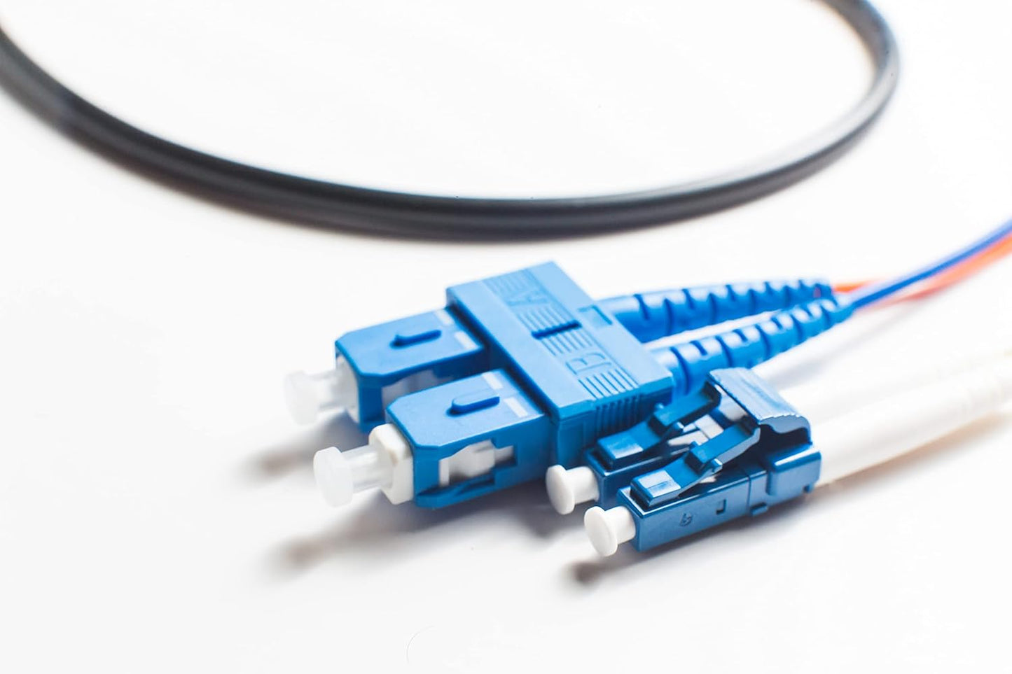 OS2 LC to SC Fiber Optic Cable - Durable Indoor/Outdoor Jumper