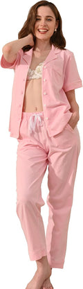 100% Cotton Pajamas for Women Sets 2 Pieces Pjs - Soft Breathable is