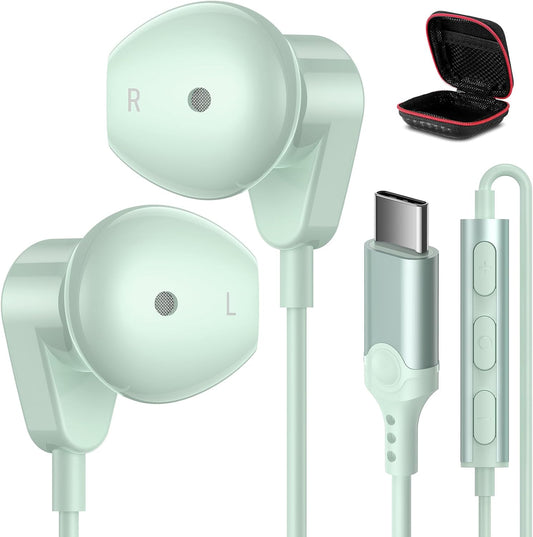 Hifi USB-C Earbuds with Mic for iPhone & Samsung