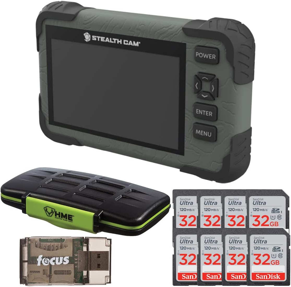 Stealth Cam SD Card Reader Bundle with 32GB Memory Cards