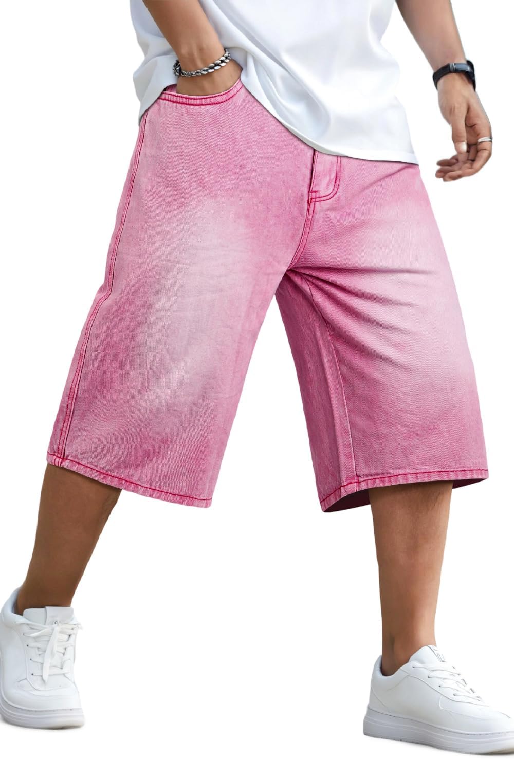 GINGTTO Mens Baggy Jean Shorts for Ultimate Comfort & Style