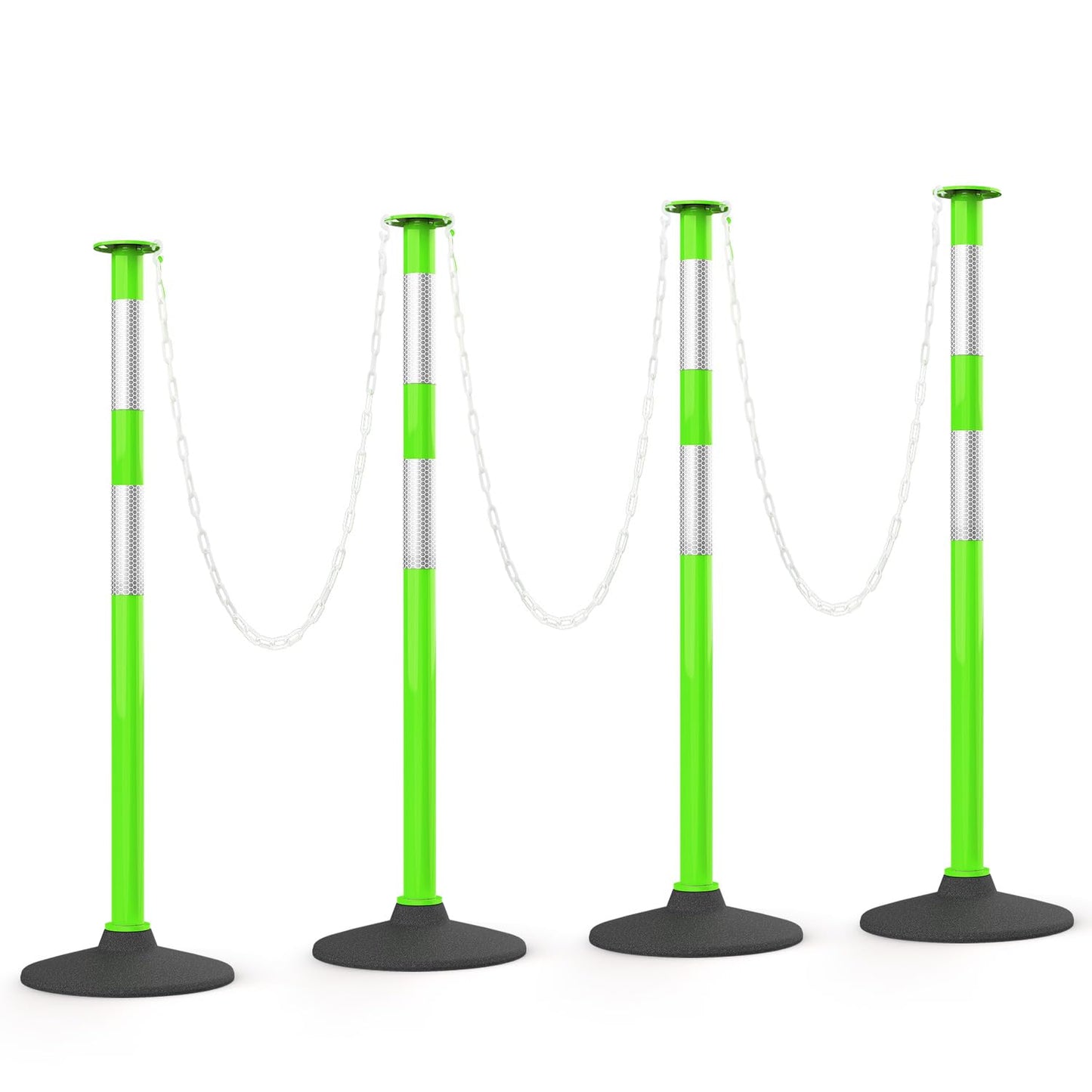 Traffic Delineator Posts with Weighted Base for Safety Control