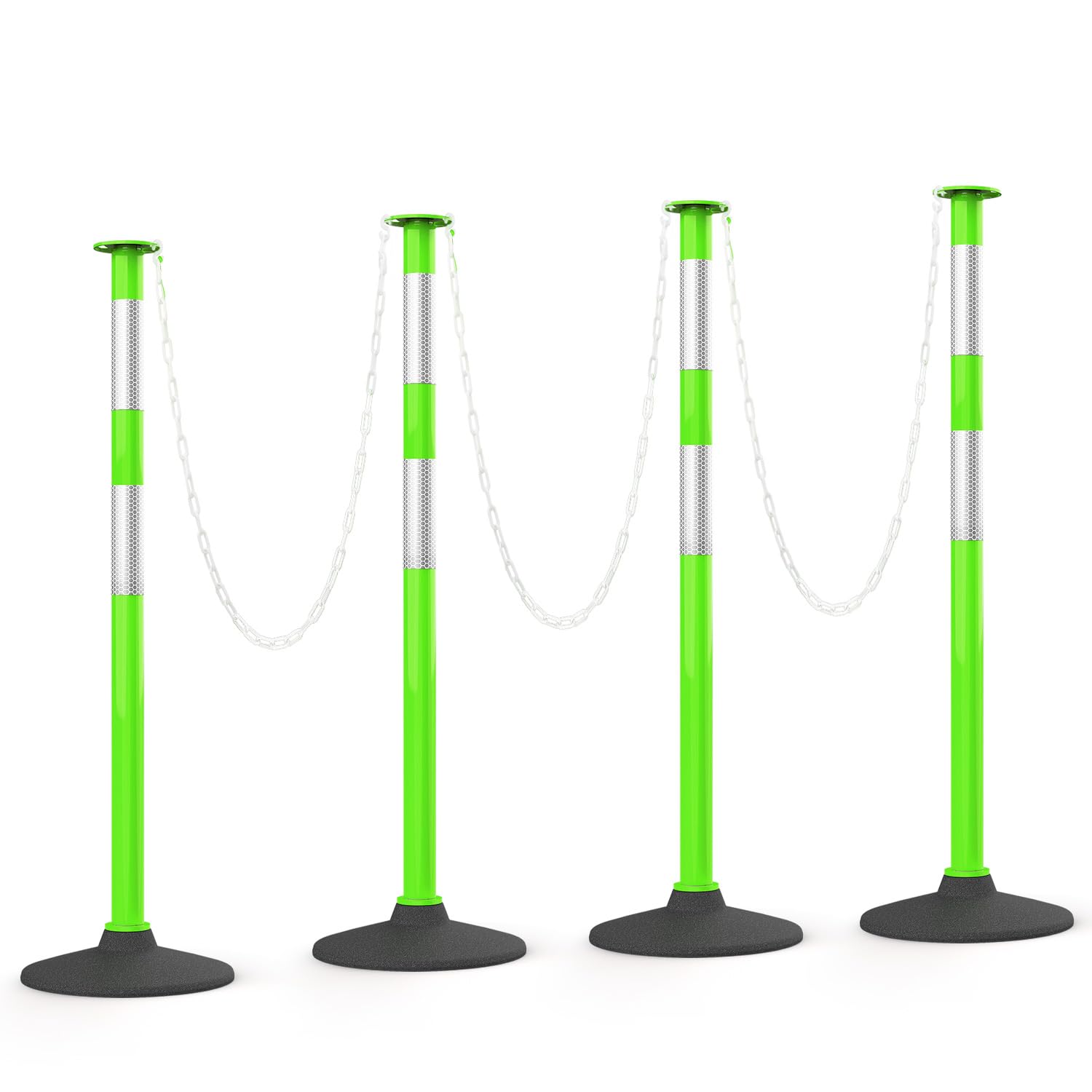 Traffic Delineator Posts with Weighted Base for Safety Control