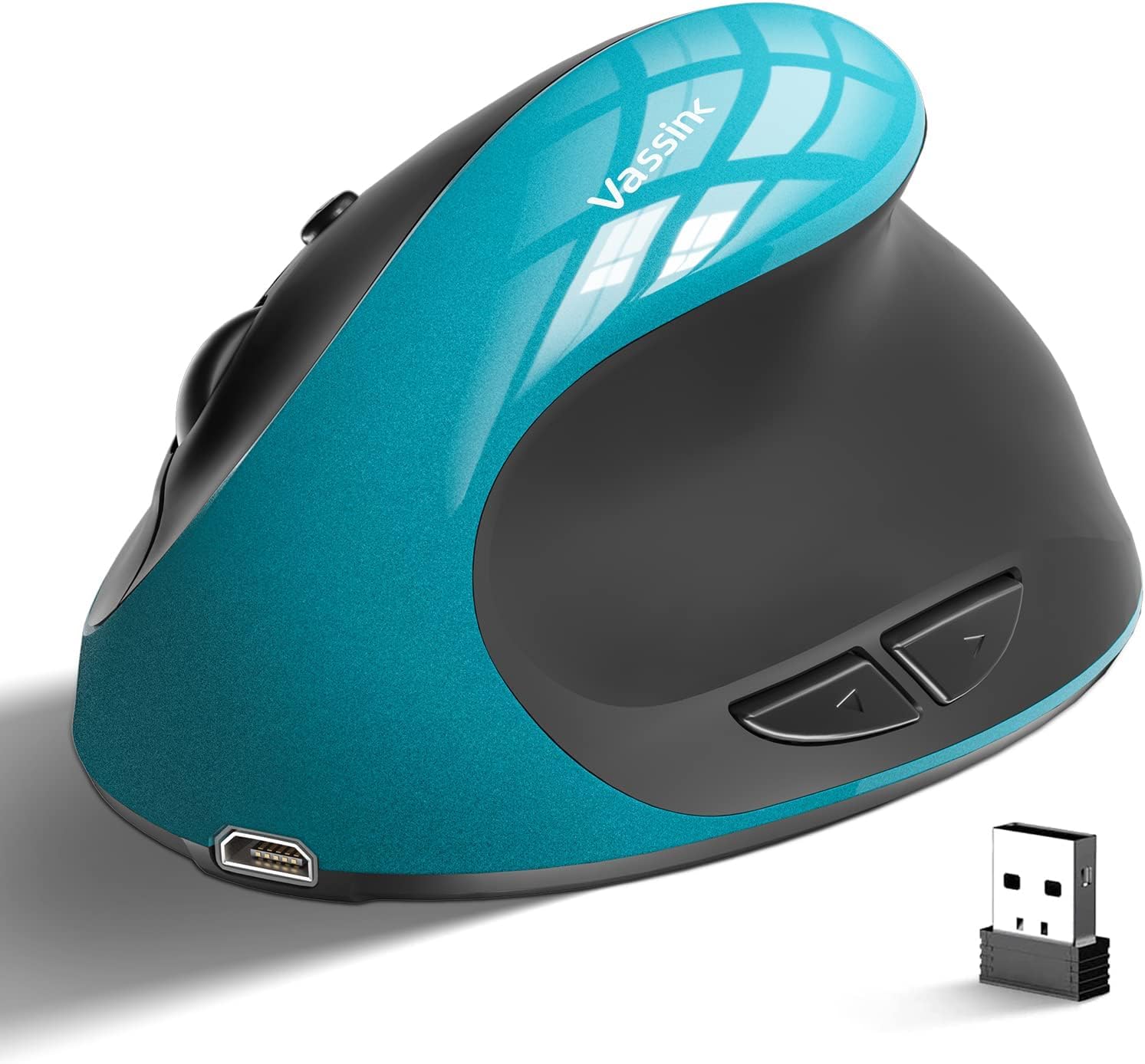Rechargeable Wireless Ergonomic Mouse - Comfort & Control!