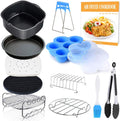 Square Air Fryer Accessories 11 pcs Kit - Deluxe Deep Fryer Set