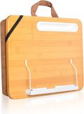 Portable Lap Desk with Phone Holder and Device Ledge - Fits 15.6 in