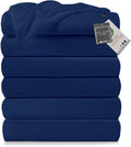 Lavisun Flat Sheets Twin 6 Pack - Soft Hotel-Inspired Flat Sheets