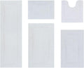 Luxury 5 Piece Cotton Bathroom Rugs Set - Soft, Absorbent Comfort