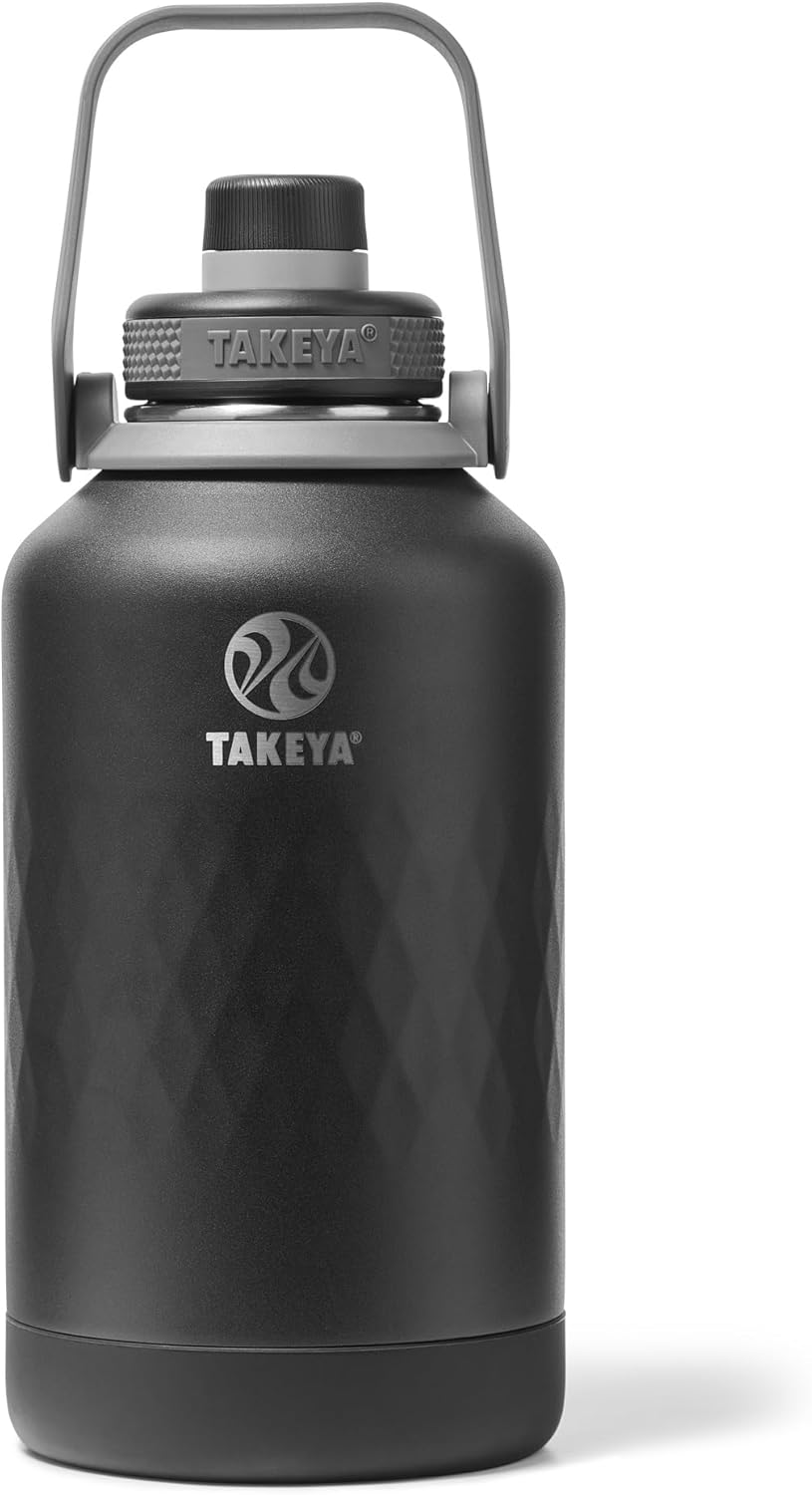 Takeya Sport 64 oz Triple-Insulated Stainless Steel Water Bottle