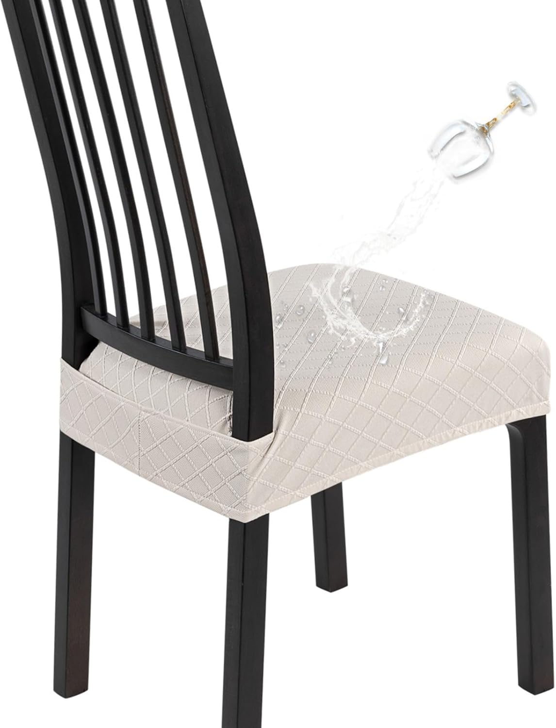 SearchI Waterproof Dining Chair Seat Covers Set of 6