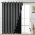 Yakamok Total Blackout Extra Wide Patio Sliding Door Curtains - Heavy